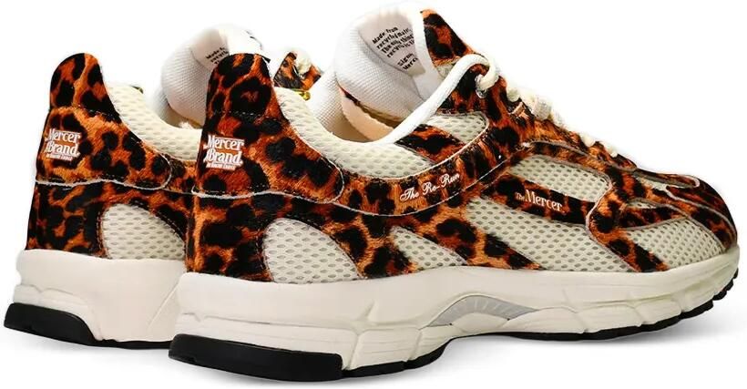TheMercer. The Re-Run sneakers met luipaard-print Bruin - Foto 2
