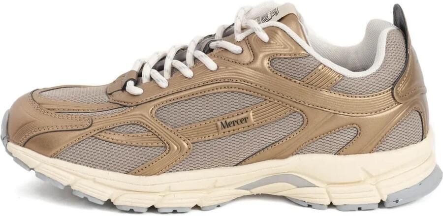 TheMercer. The Re-Run sneakers met mesh vlak Bruin