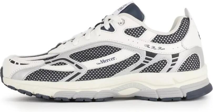 TheMercer. The Re-Run sneakers met mesh vlakken Wit