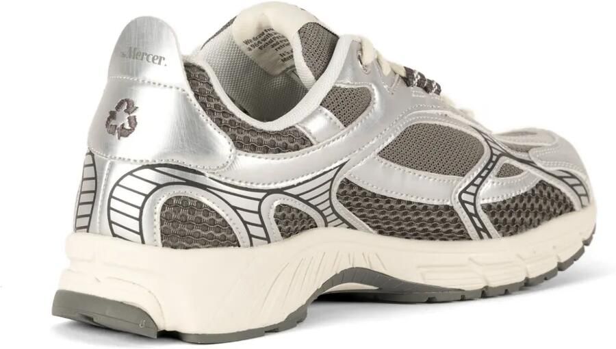 TheMercer. The Re-Run sneakers met mesh vlakken Zilver - Foto 3