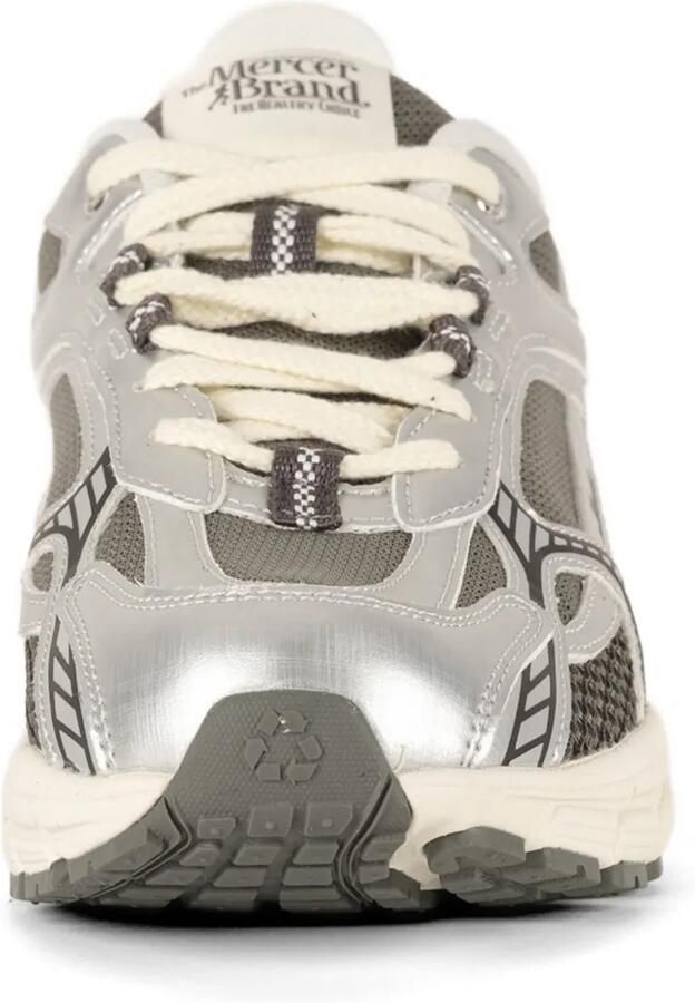 TheMercer. The Re-Run sneakers met mesh vlakken Zilver - Foto 2