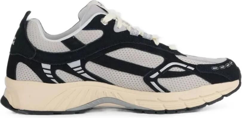 TheMercer. The Re-Run sneakers met mesh vlakken Zwart