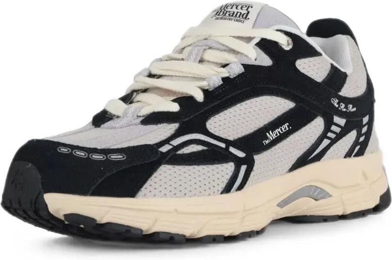 TheMercer. The Re-Run sneakers met mesh vlakken Zwart - Foto 3