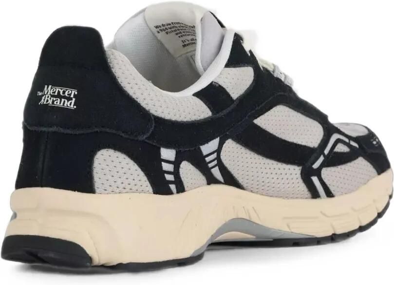 TheMercer. The Re-Run sneakers met mesh vlakken Zwart - Foto 2