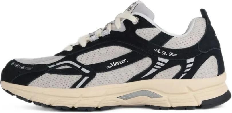 TheMercer. The Re-Run sneakers met mesh vlakken Zwart - Foto 4