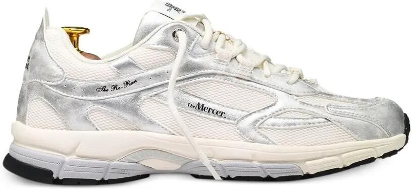 TheMercer. The Re-Run sneakers met metallic vlakken Zilver
