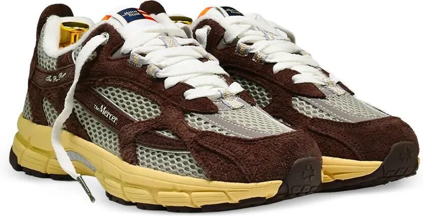TheMercer. The Re-Run sneakers met suède vlakken Bruin - Foto 3
