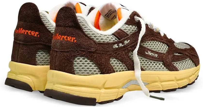 TheMercer. The Re-Run sneakers met suède vlakken Bruin - Foto 2