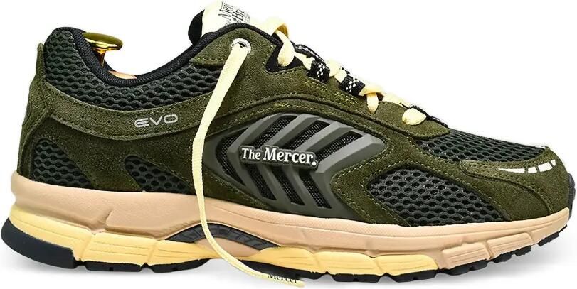 TheMercer. The Re-Run sneakers met vlakken van mesh Groen