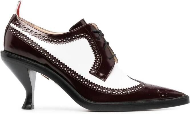 Thom Browne Brogues met bewerkte hak Rood