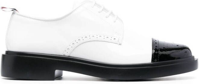 Thom Browne RWB brogues met contrasterende neus Wit