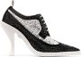 Thom Browne Derby schoenen verfraaid met kristallen Zwart - Thumbnail 1