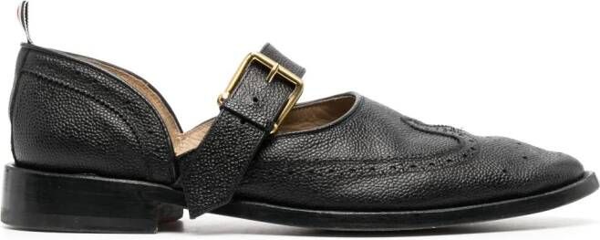 Thom Browne D'Orsay loafers met gesp Zwart