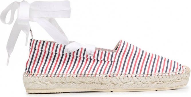 Thom Browne Espadrilles met afneembaar enkelbandje Rood