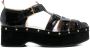 Thom Browne Fisherman sandalen met plateauzool Zwart - Thumbnail 1