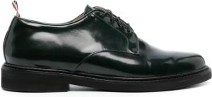 Thom Browne Glanzende Derby schoenen Groen