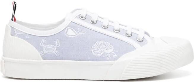 Thom Browne Sneakers met borduurwerk Wit