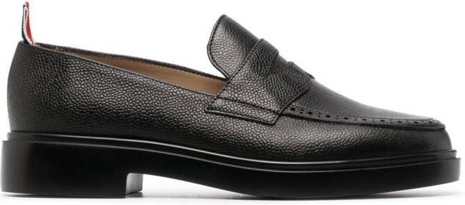 Thom Browne Leren loafers Zwart