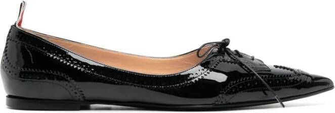 Thom Browne Loafers met puntige neus Zwart