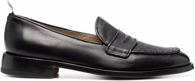 Thom Browne Loafers met RWB-label Zwart