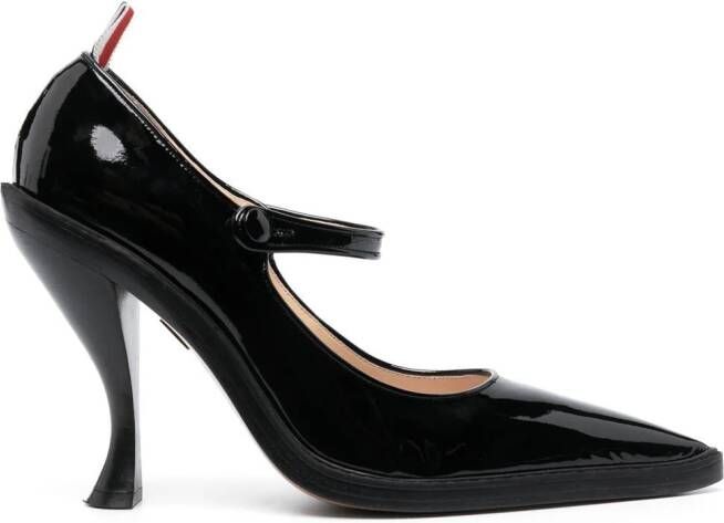 Thom Browne Mary Jane pumps met gekruiste bandjes Zwart