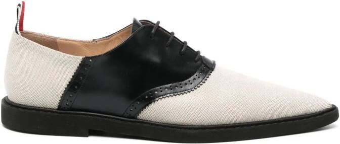Thom Browne Oxford schoenen met colourblocking Beige