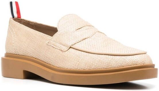 Thom Browne Penny loafers Beige