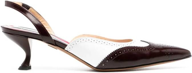 Thom Browne Slingback pumps met brogue detail Rood