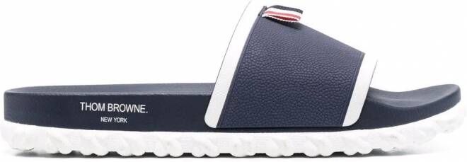 Thom Browne Slippers met kabelzool Blauw
