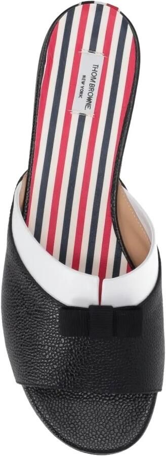 Thom Browne Beis platte sandalen Zwart