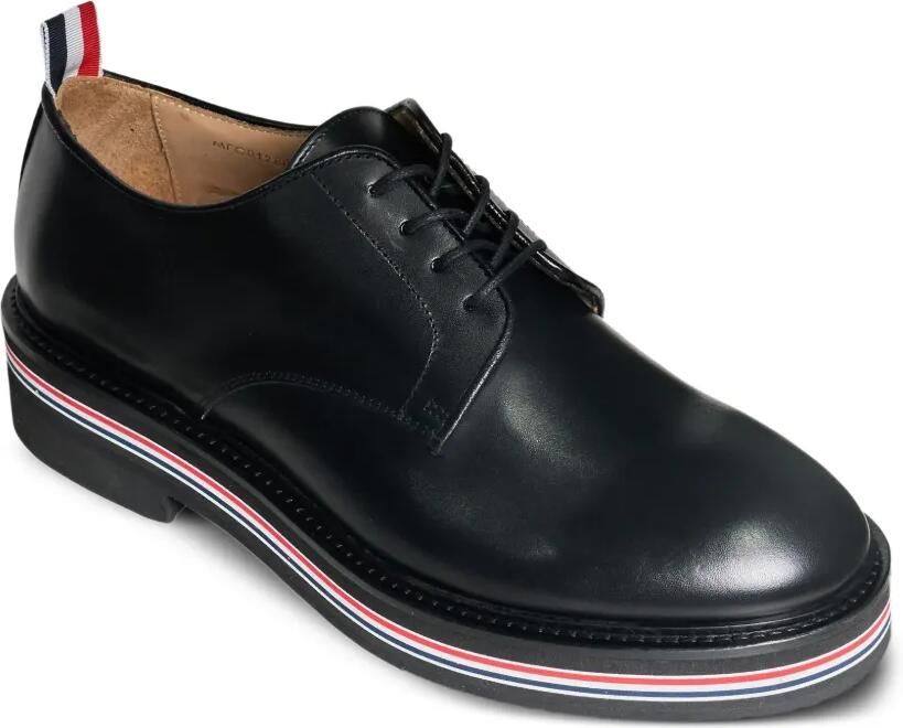 Thom Browne Box kalfsleren schoenen met rubberen zool Zwart - Foto 3