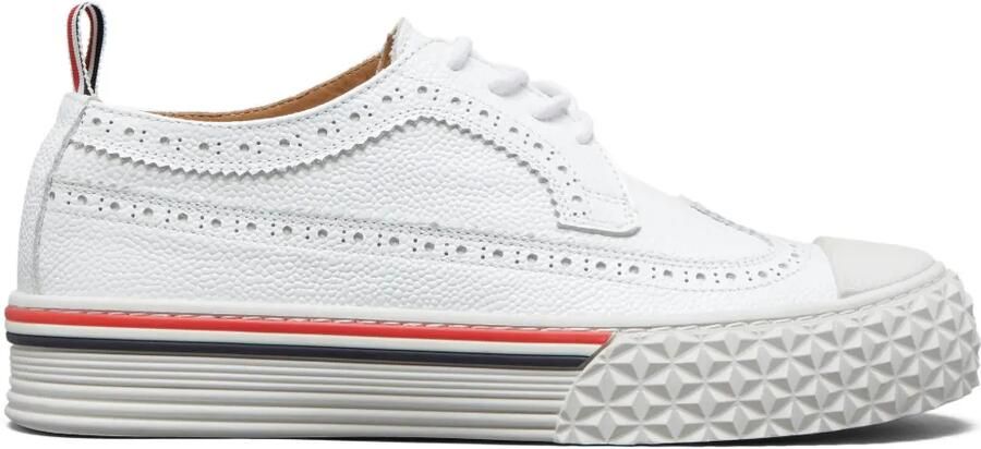 Thom Browne Collegiate sneakers met bewerkte zool Wit