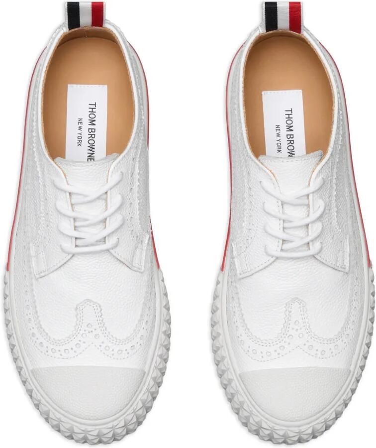 Thom Browne Collegiate sneakers met bewerkte zool Wit - Foto 2