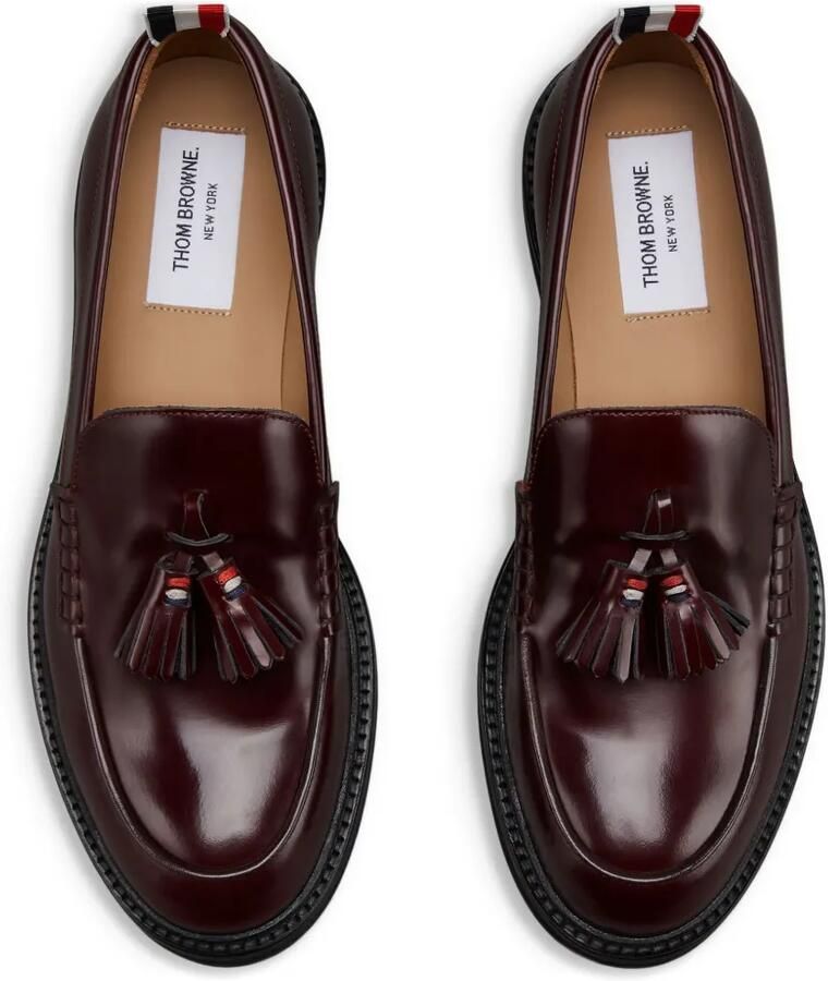 Thom Browne Gelakte loafers met kwastje Rood - Foto 2