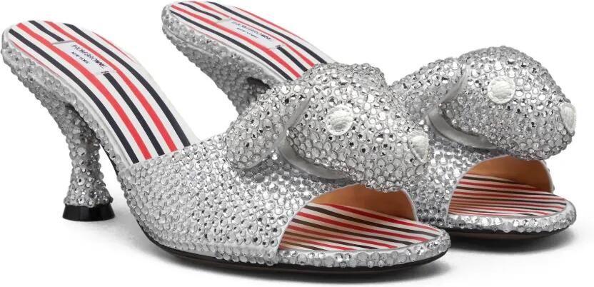 Thom Browne Hector 75 mm muiltjes met kristallen Zilver - Foto 4