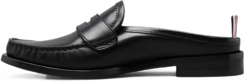Thom Browne Kalfsleren geplooide loafer muiltjes Zwart - Foto 5
