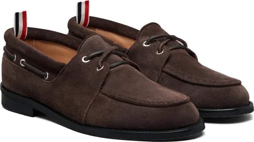 Thom Browne Kalfsleren suède bootschoenen Bruin - Foto 3