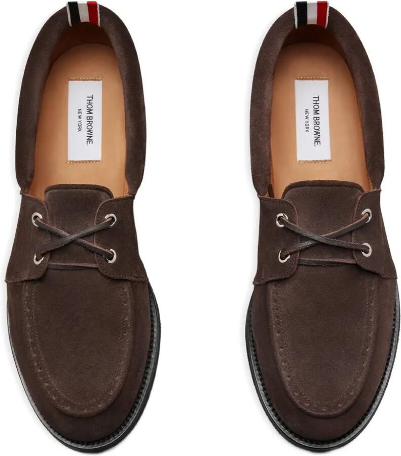 Thom Browne Kalfsleren suède bootschoenen Bruin - Foto 2