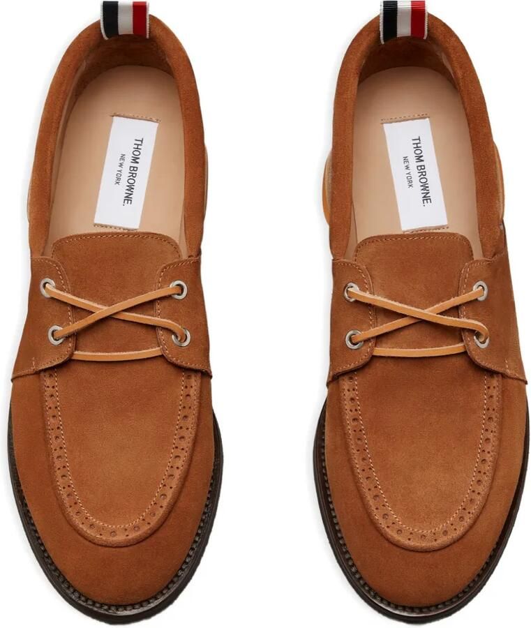 Thom Browne Kalfsleren suède bootschoenen Bruin - Foto 2