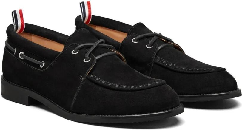 Thom Browne Kalfsleren suède bootschoenen Zwart - Foto 3