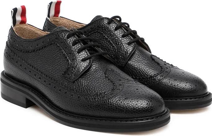 Thom Browne Kids Leren brogues Zwart