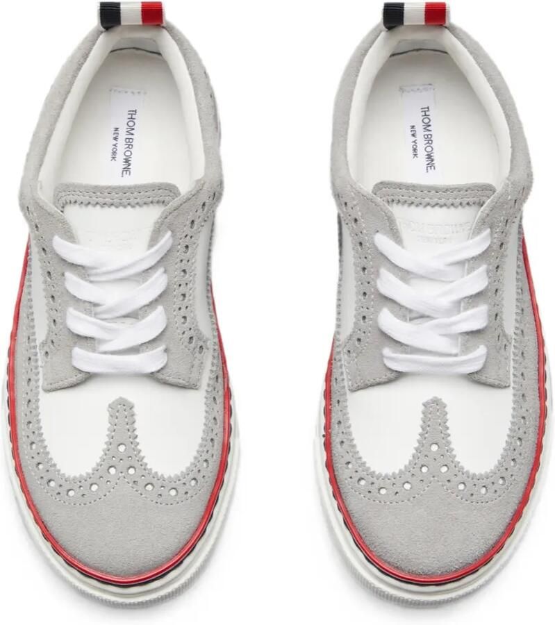 Thom Browne Kids Longwing suède sneakers Grijs - Foto 2