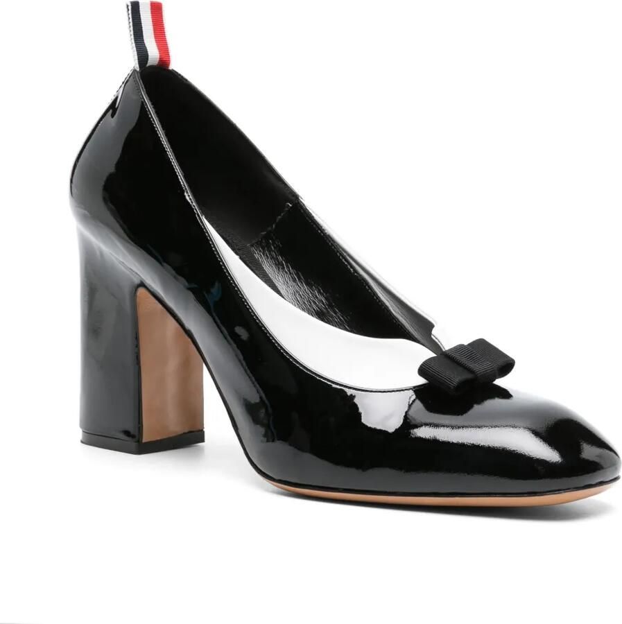 Thom Browne Lakleren schoenen met strik Zwart - Foto 2