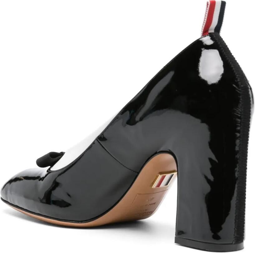 Thom Browne Lakleren schoenen met strik Zwart - Foto 3
