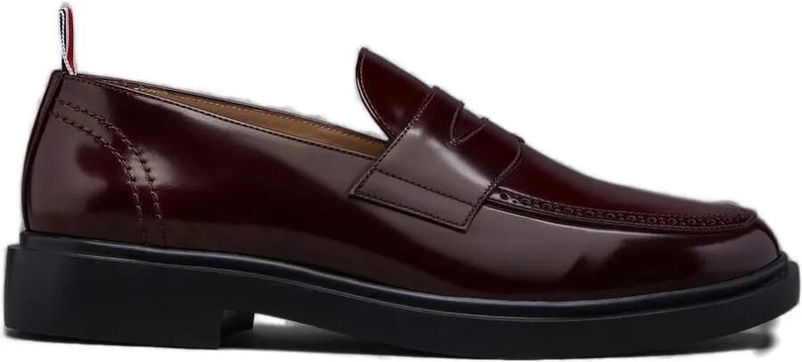 Thom Browne Leren loafers Rood