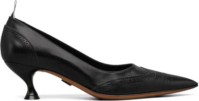 Thom Browne Leren Wingtip pumps 50 mm Zwart