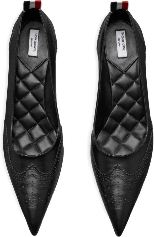 Thom Browne Leren Wingtip pumps 50 mm Zwart - Foto 2