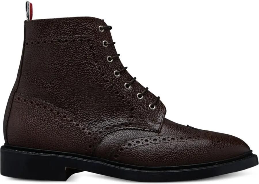 Thom Browne Leren Wingtip laarzen Bruin