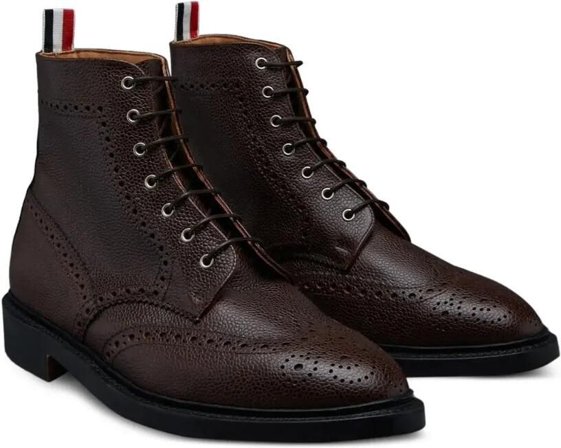 Thom Browne Leren Wingtip laarzen Bruin - Foto 3