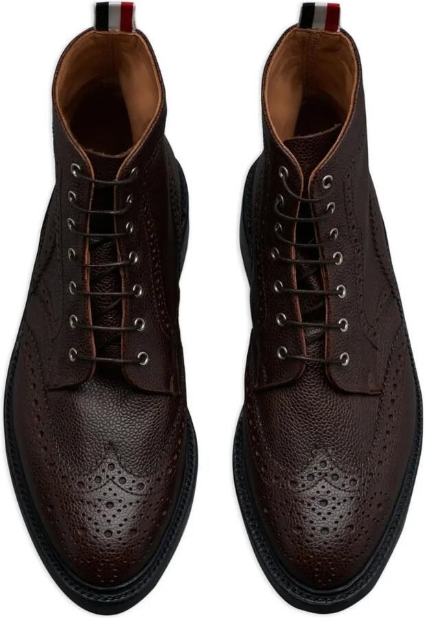 Thom Browne Leren Wingtip laarzen Bruin - Foto 2